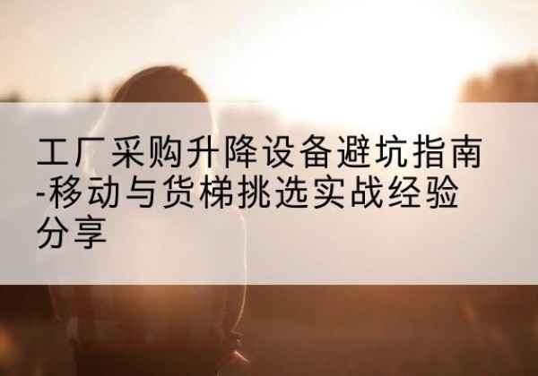 城西移动式升降机怎么选-工厂采购升降设备避坑指南-移动与货梯挑选实战经验分享